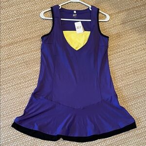 Tail Vibrant Athletic Purple and Yellow Dress NWT